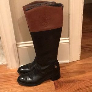 Black and Tan leather riding boots